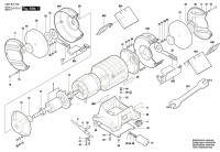 Bosch 3 601 B7A 100 Gbg 8 Bench Grinder 230 V / Eu Spare Parts